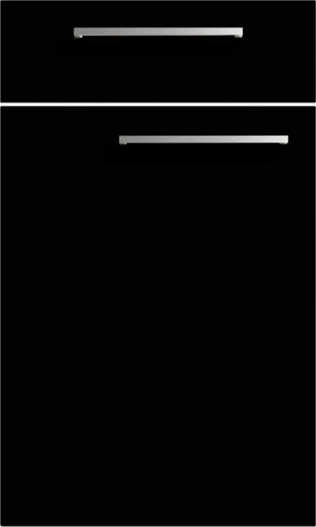 Nolte Soft Lack front Black soft mat Nolte Soft Lack front Black soft mat - 76Z