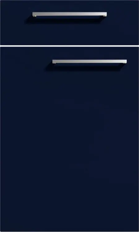 Nolte Soft Lack front Deep blue soft mat - 76T